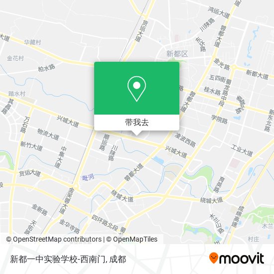 新都一中实验学校-西南门地图