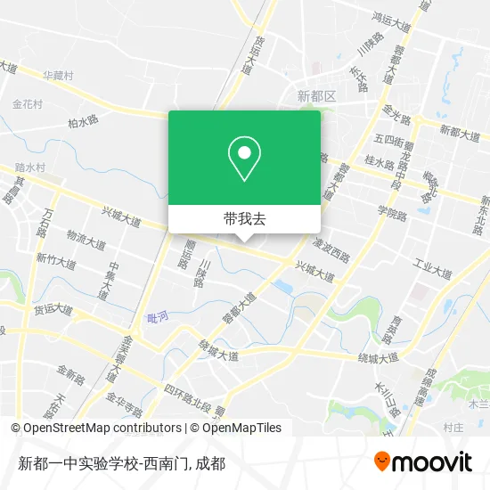 新都一中实验学校-西南门地图