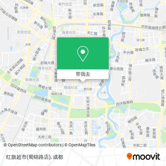 红旗超市(蜀锦路店)地图