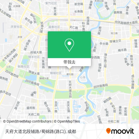 天府大道北段辅路/蜀锦路(路口)地图