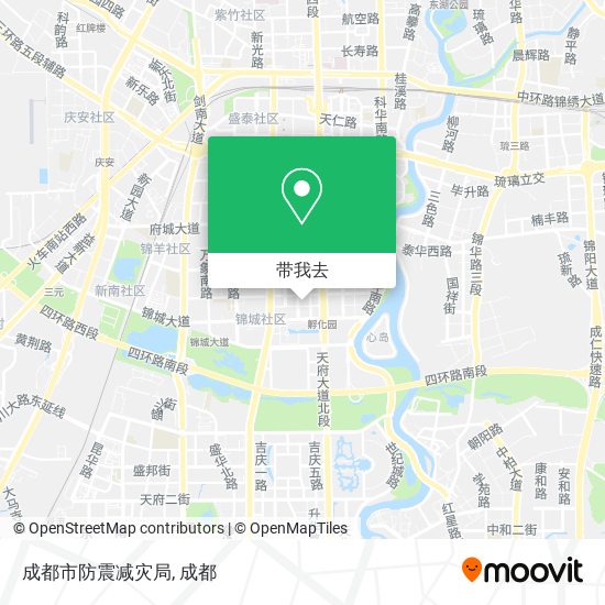 成都市防震减灾局地图