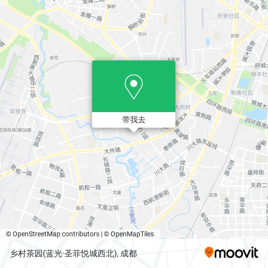 乡村茶园(蓝光·圣菲悦城西北)地图