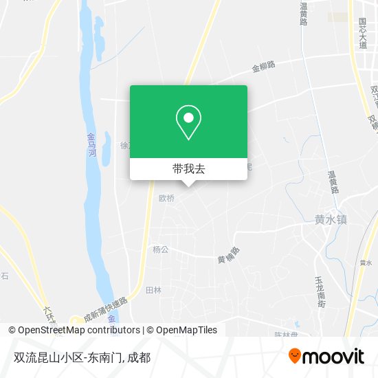 双流昆山小区-东南门地图