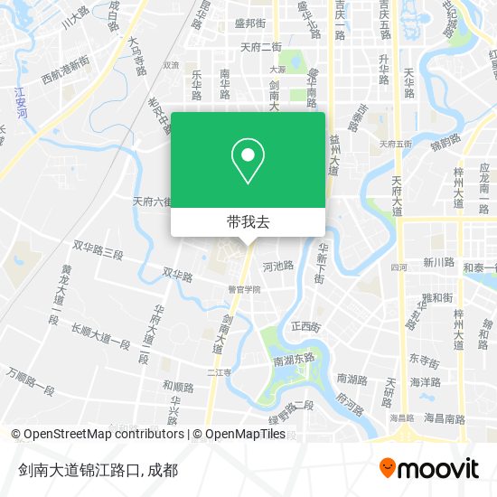 剑南大道锦江路口地图