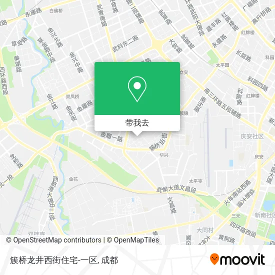 簇桥龙井西街住宅-一区地图