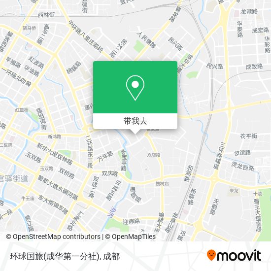 环球国旅(成华第一分社)地图