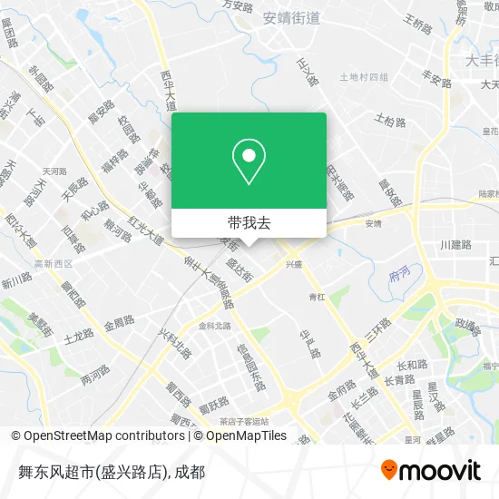 舞东风超市(盛兴路店)地图