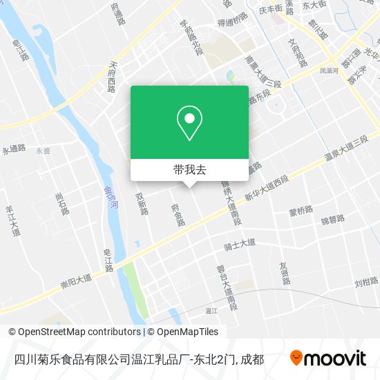 四川菊乐食品有限公司温江乳品厂-东北2门地图