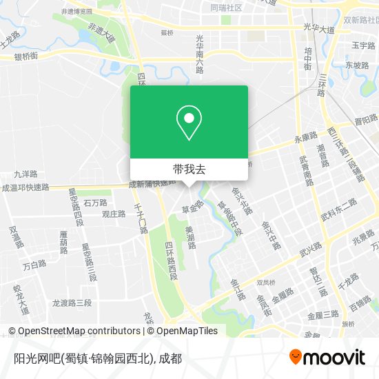 阳光网吧(蜀镇·锦翰园西北)地图