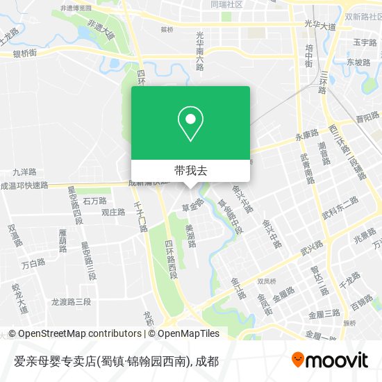 爱亲母婴专卖店(蜀镇·锦翰园西南)地图