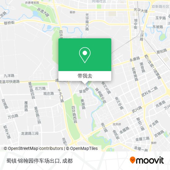 蜀镇·锦翰园停车场出口地图