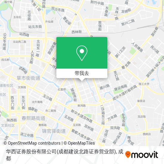 华西证券股份有限公司(成都建设北路证券营业部)地图
