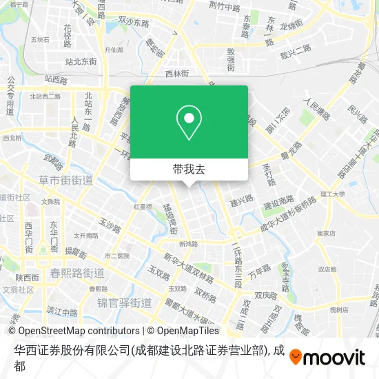 华西证券股份有限公司(成都建设北路证券营业部)地图