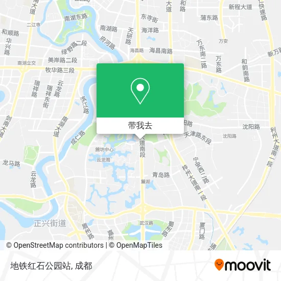 地铁红石公园站地图