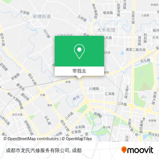 成都市龙氏汽修服务有限公司地图