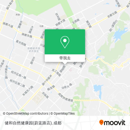 健和自然健康园(蔚蓝路店)地图