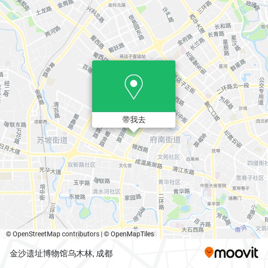 金沙遗址博物馆乌木林地图