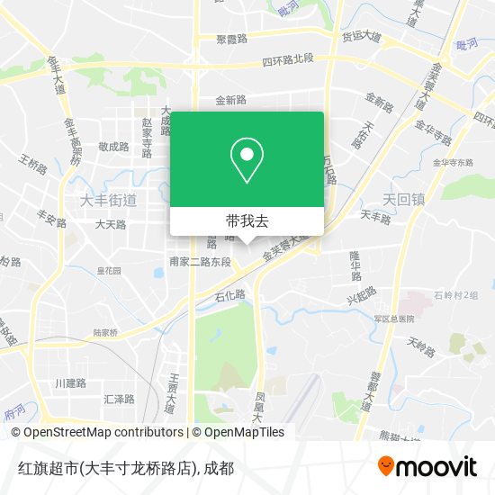 红旗超市(大丰寸龙桥路店)地图
