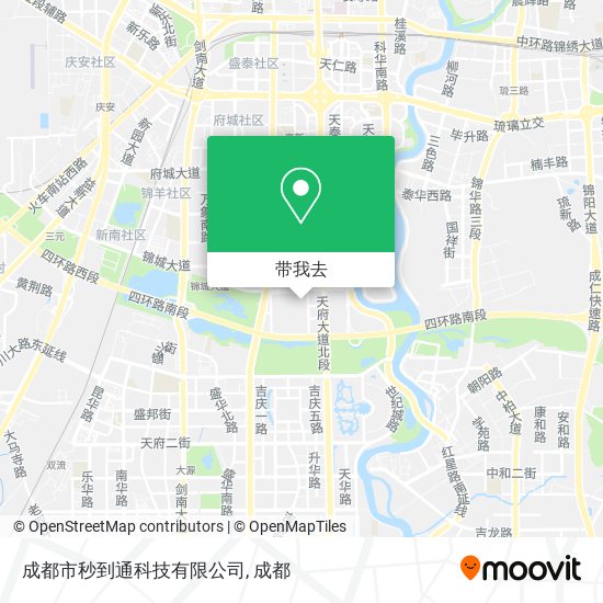 成都市秒到通科技有限公司地图