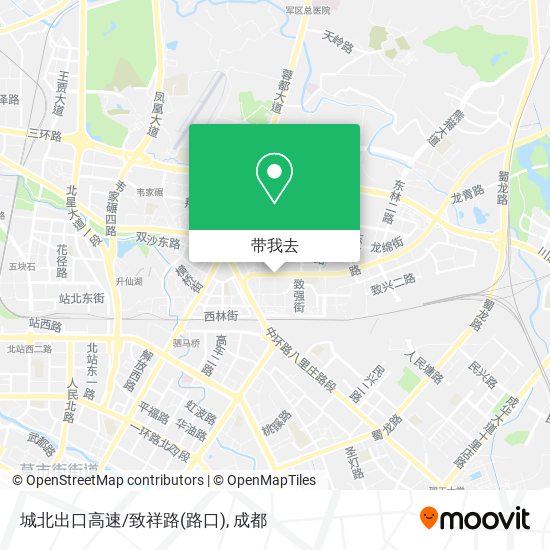 城北出口高速/致祥路(路口)地图