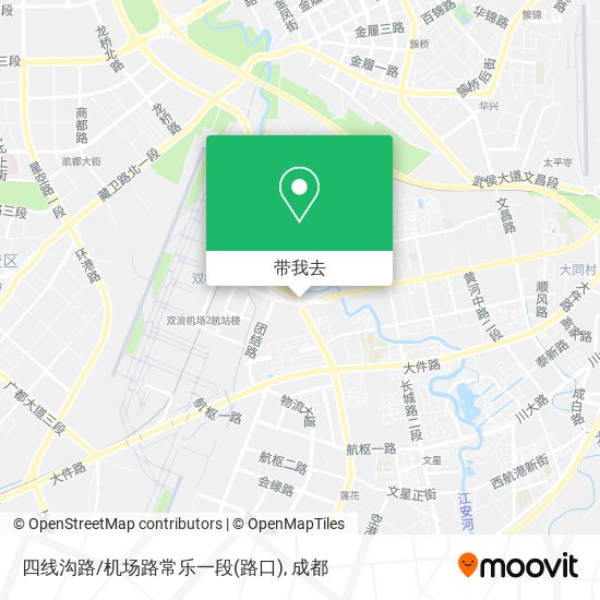 四线沟路/机场路常乐一段(路口)地图