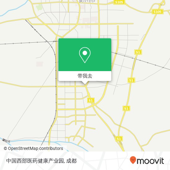 中国西部医药健康产业园地图