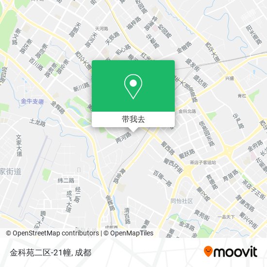 金科苑二区-21幢地图
