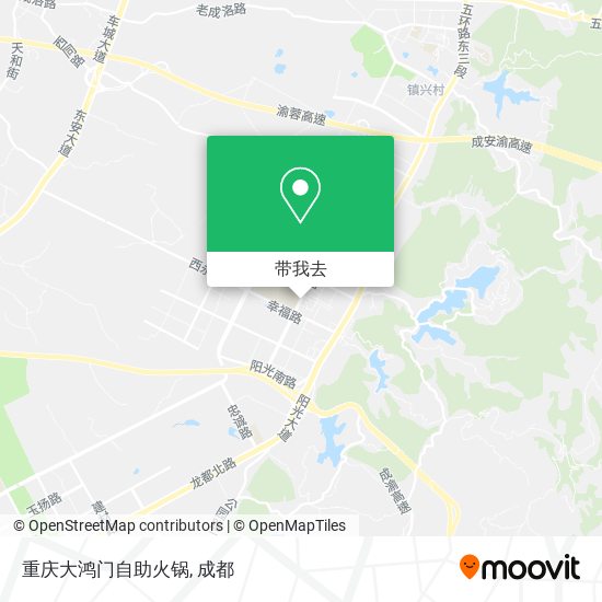 重庆大鸿门自助火锅地图