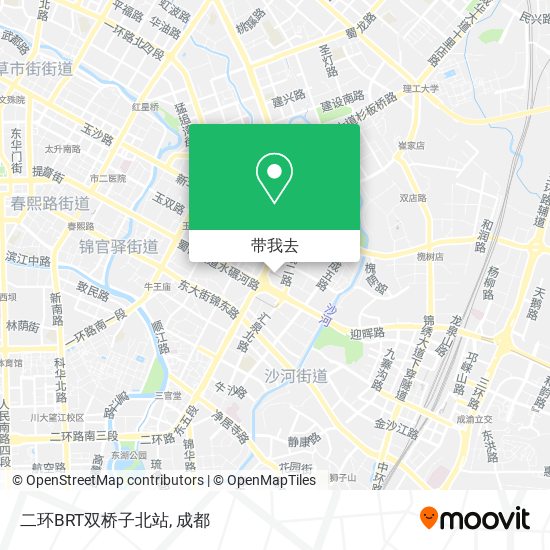 二环BRT双桥子北站地图