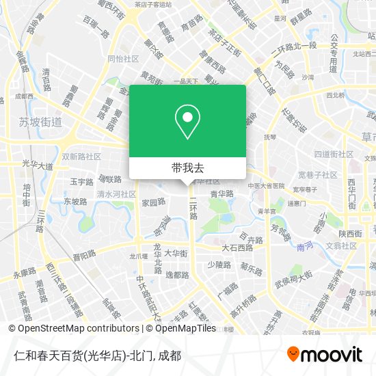 仁和春天百货(光华店)-北门地图