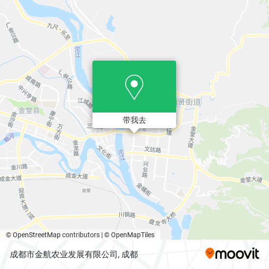 成都市金航农业发展有限公司地图