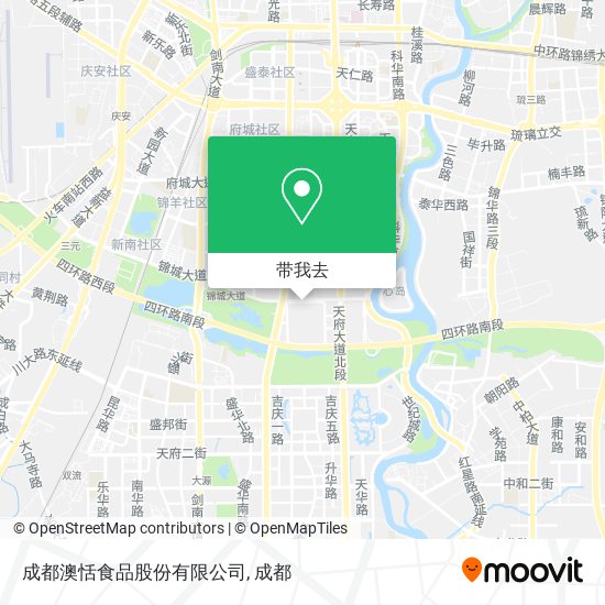 成都澳恬食品股份有限公司地图