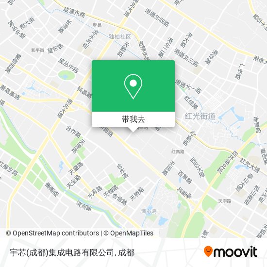 宇芯(成都)集成电路有限公司地图
