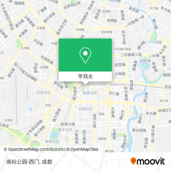 南站公园-西门地图