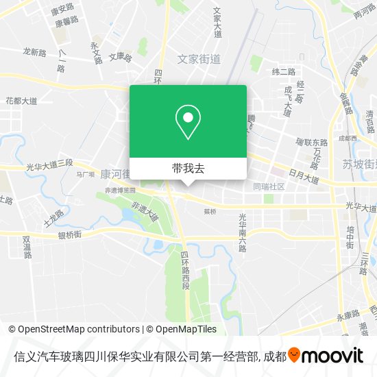 信义汽车玻璃四川保华实业有限公司第一经营部地图
