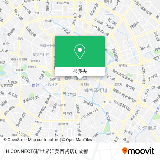 H:CONNECT(新世界汇美百货店)地图