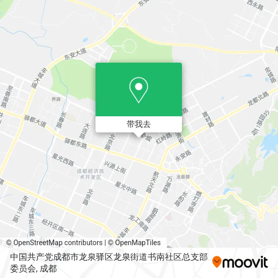 中国共产党成都市龙泉驿区龙泉街道书南社区总支部委员会地图