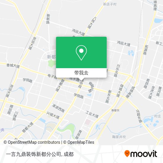一言九鼎装饰新都分公司地图