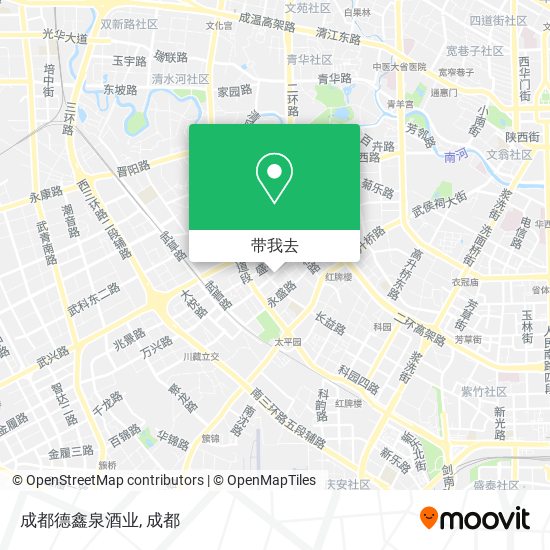 成都德鑫泉酒业地图