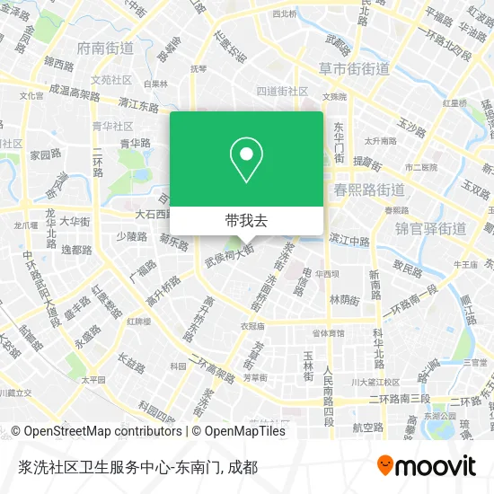 浆洗社区卫生服务中心-东南门地图