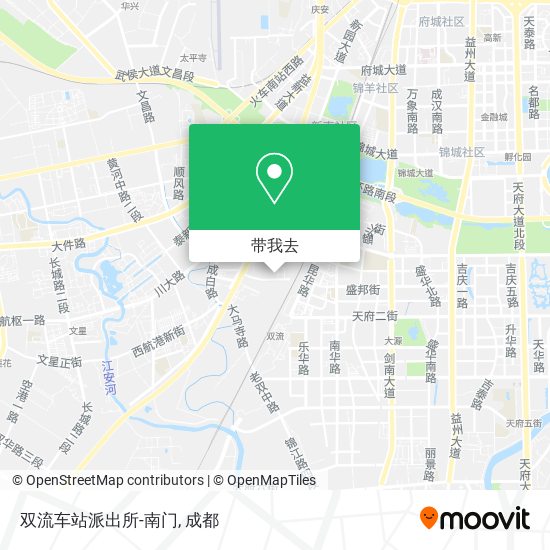 双流车站派出所-南门地图