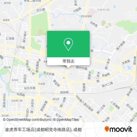 途虎养车工场店(成都昭觉寺南路店)地图