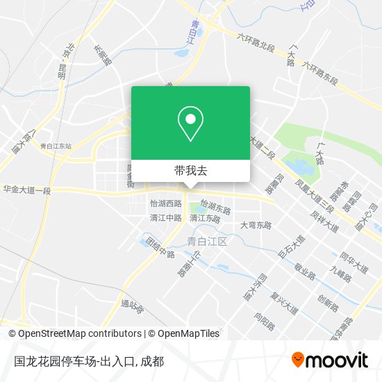 国龙花园停车场-出入口地图