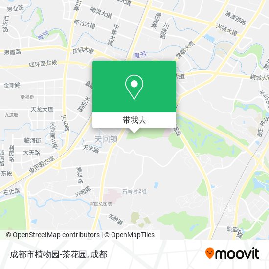 成都市植物园-茶花园地图