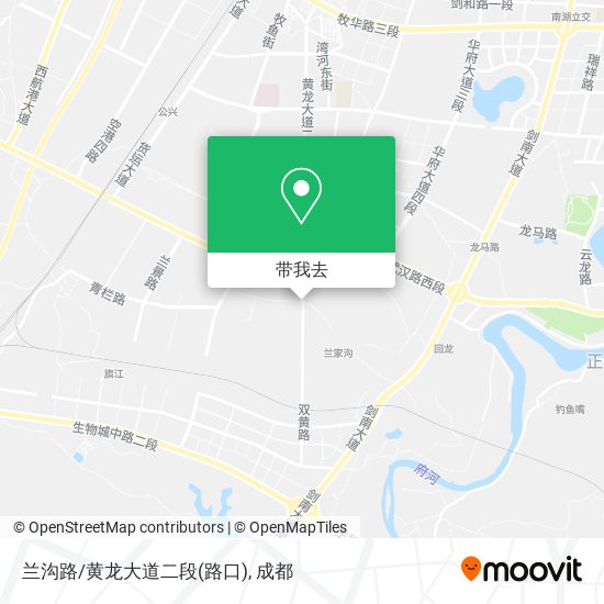 兰沟路/黄龙大道二段(路口)地图