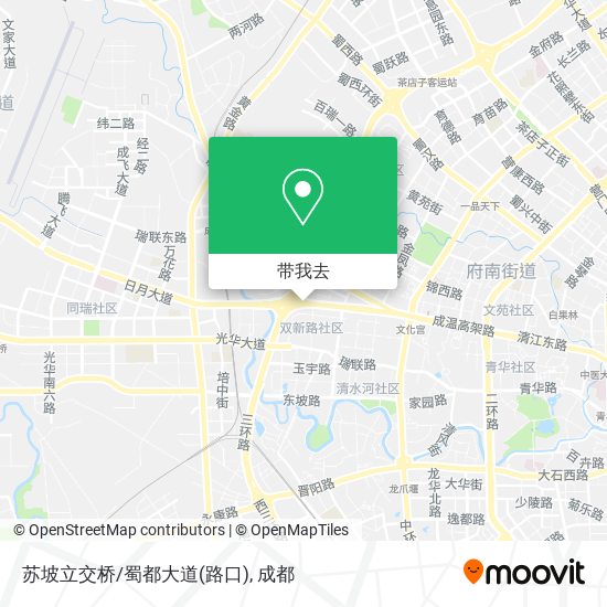 苏坡立交桥/蜀都大道(路口)地图