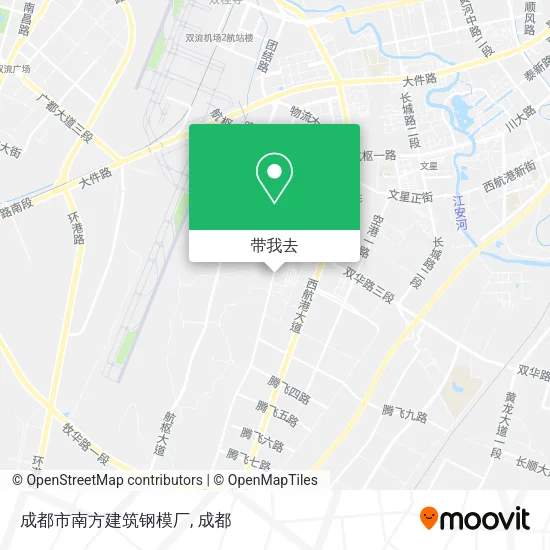 成都市南方建筑钢模厂地图