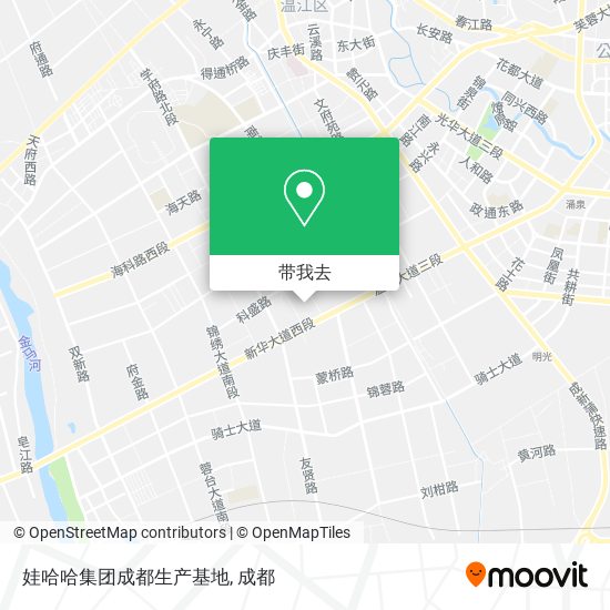 娃哈哈集团成都生产基地地图