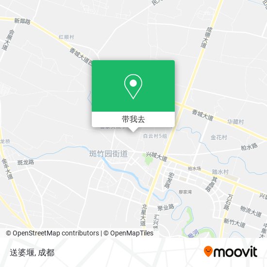 送婆堰地图