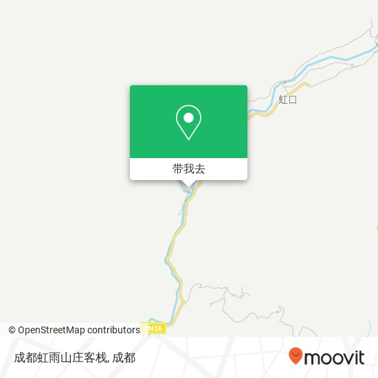 成都虹雨山庄客栈地图